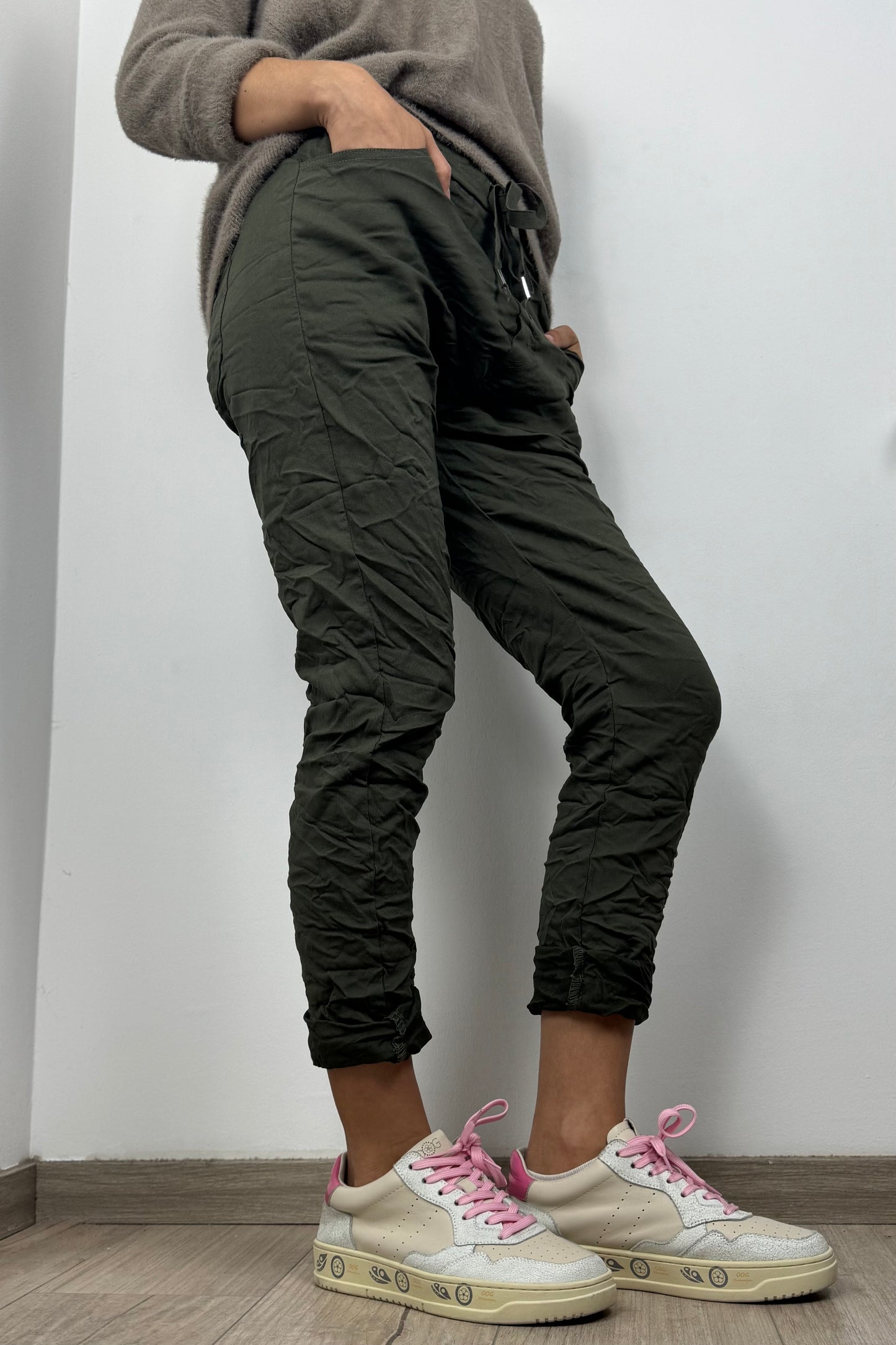 Damen Hose mit Kordelzug – Einheitsgröße 36-42