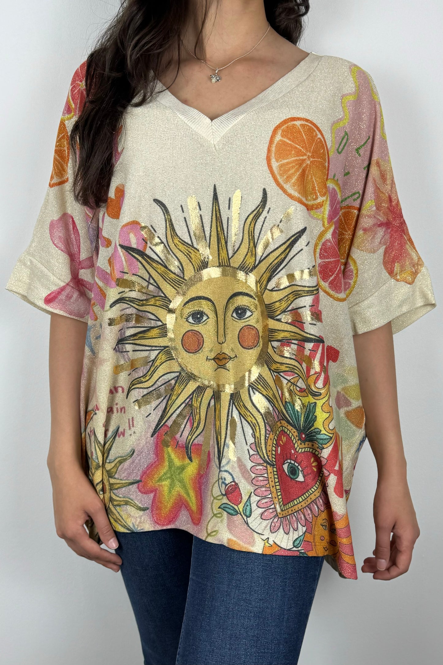Oversize Damen-Shirt „La Dolce Vita“