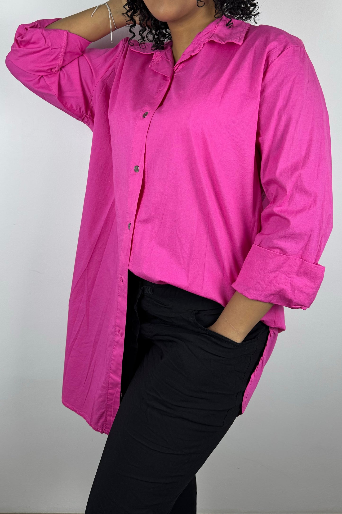 Damenbluse im Oversize-Look – luftig & modern