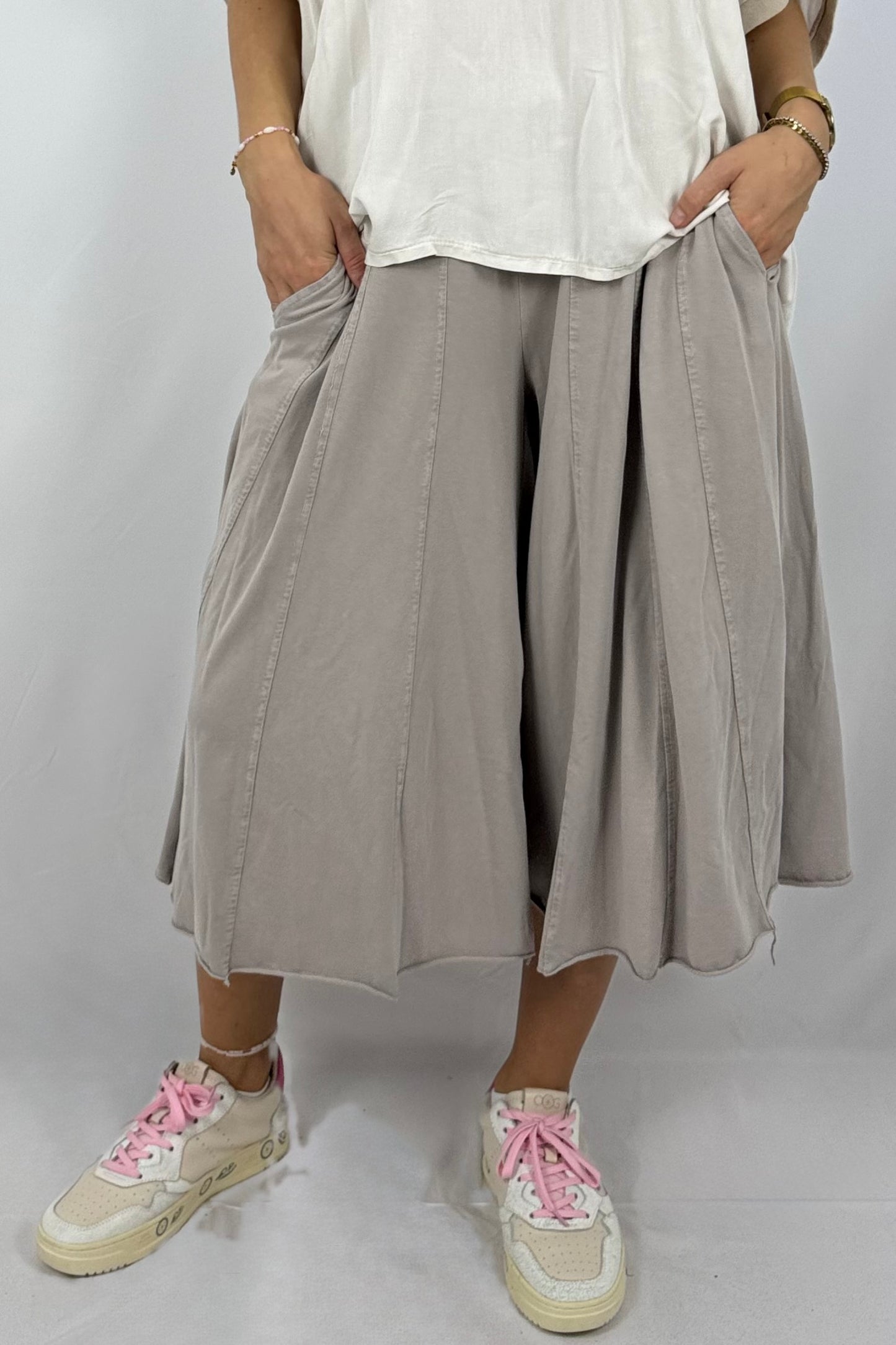 Lässige Oversize-Hose mit elastischem Bund-Mud
