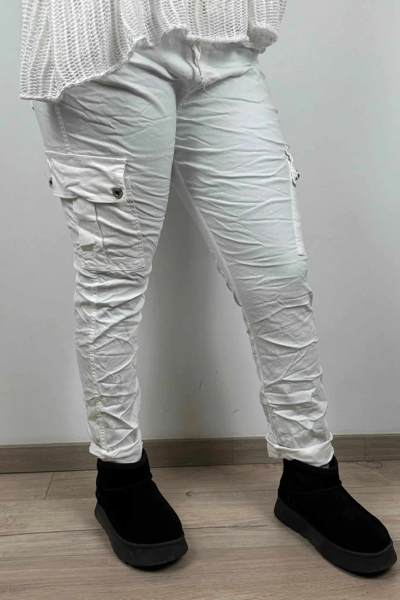 Slim Fit Damen-Cargohose – figurbetonter Schnitt