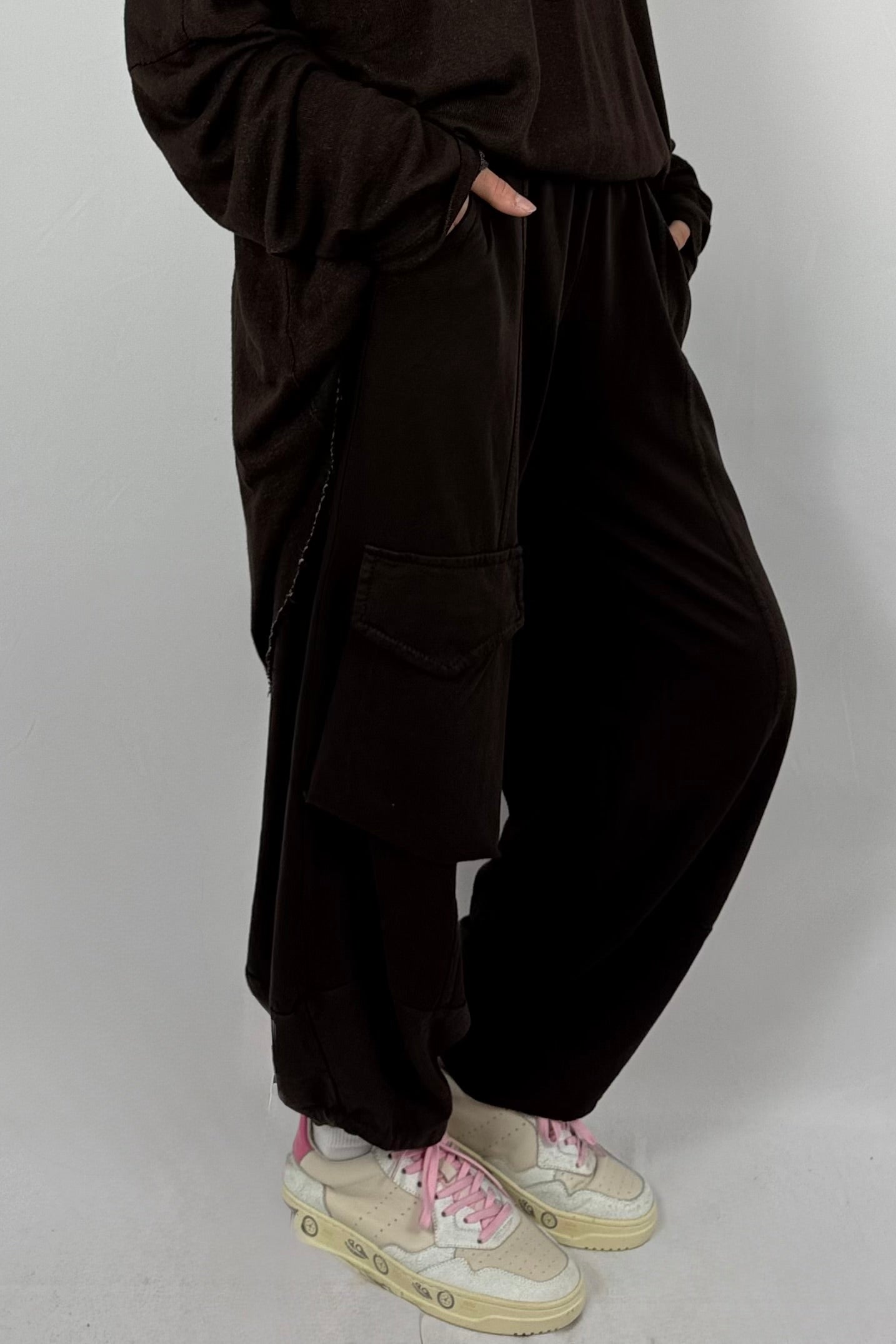 Damen Cargo-Hose – lässiger Freizeitlook-Coffee