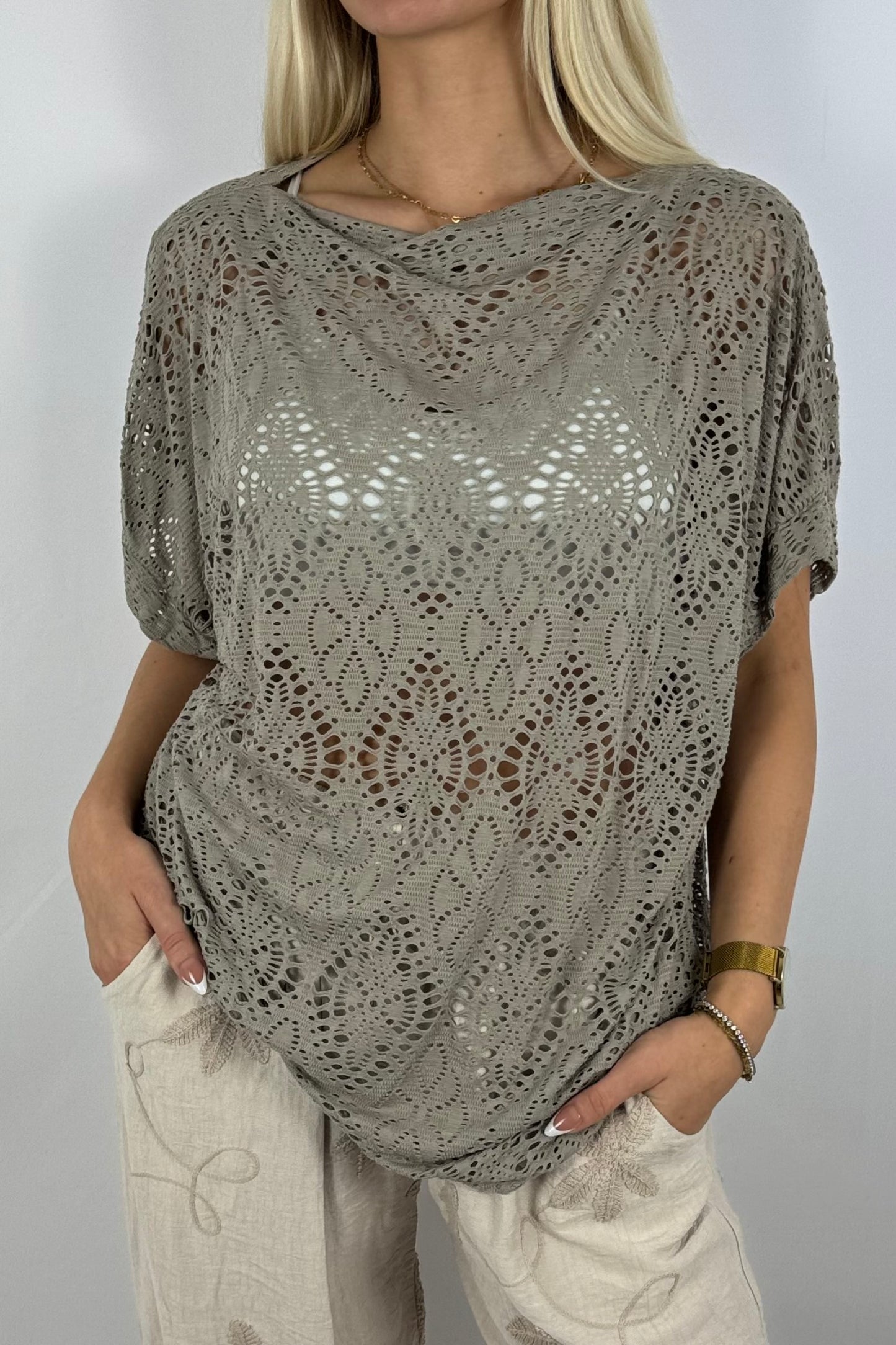Häkelshirt im Boho-Look – luftig & stilvoll-Mud