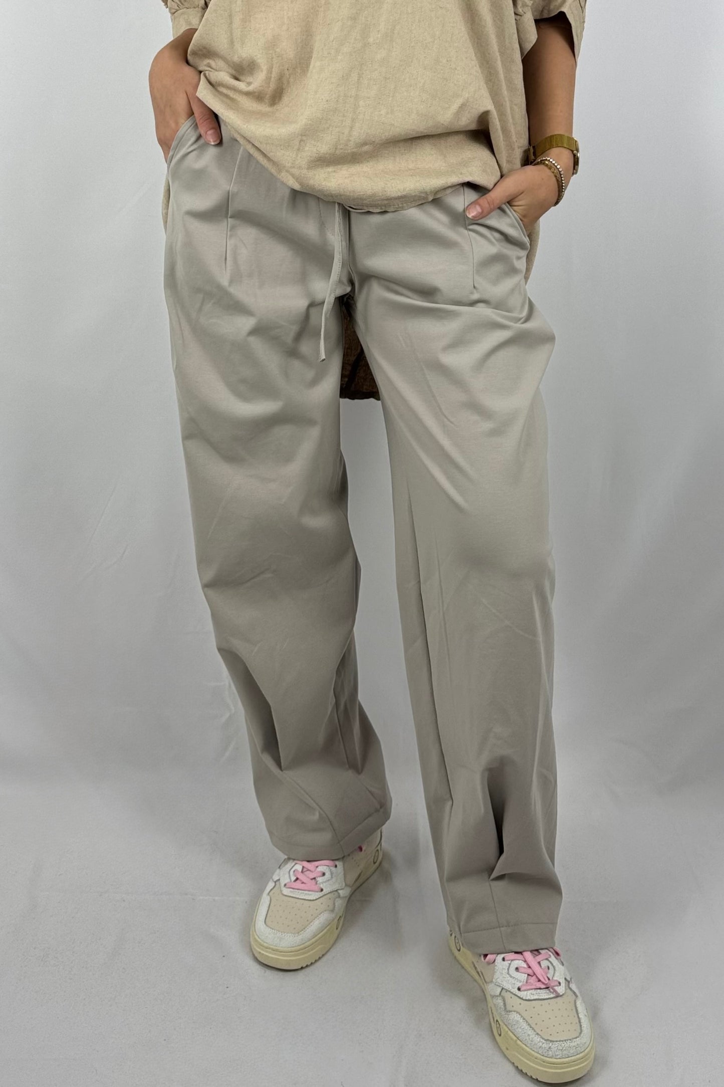 Paperbag-Hose in Rosa – Komfort trifft Eleganz-Mud