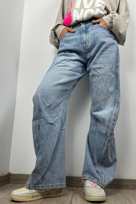 Straight Leg Denim Jeans