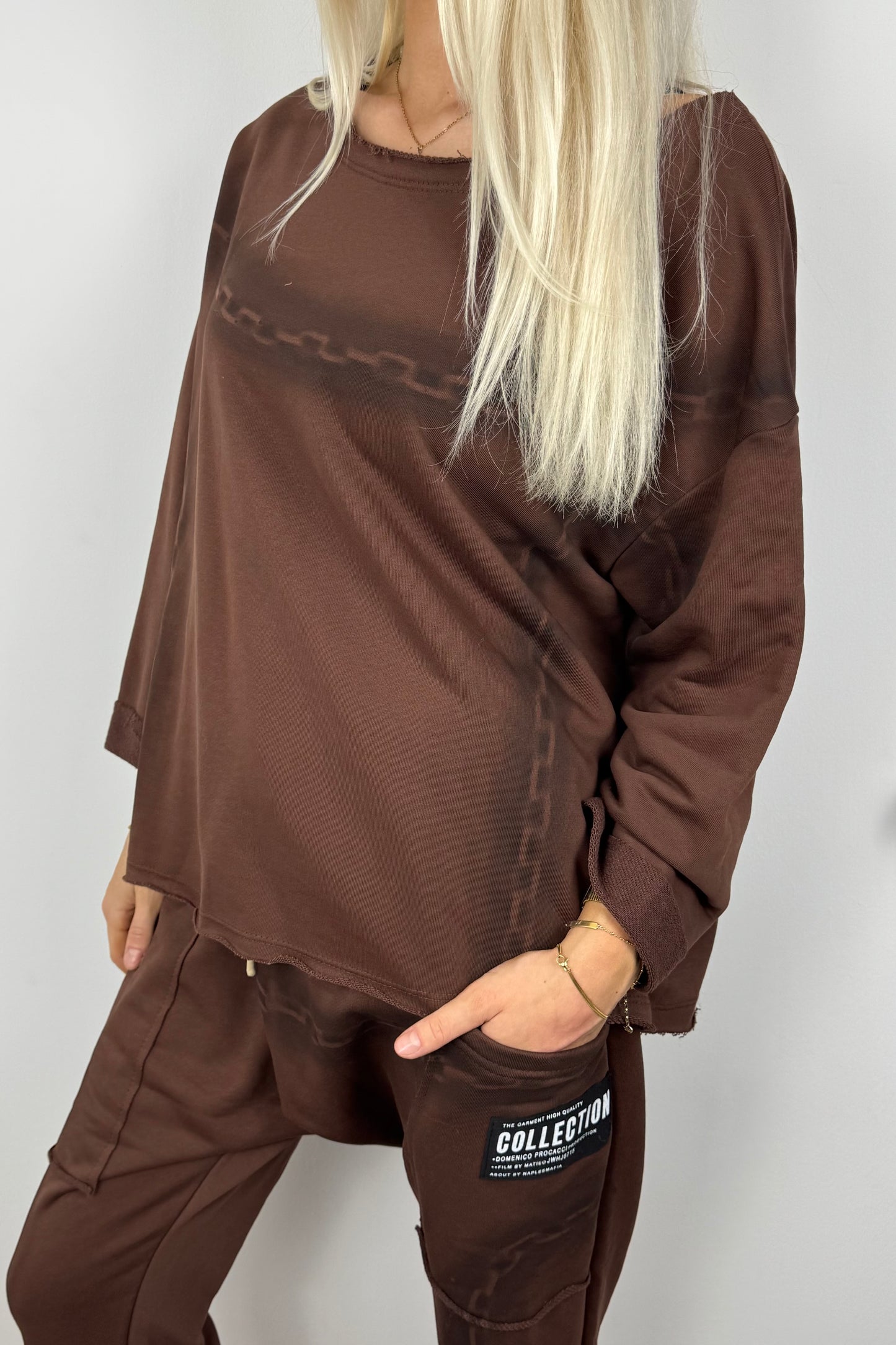 Shirt mit Ketten-Print –Choco