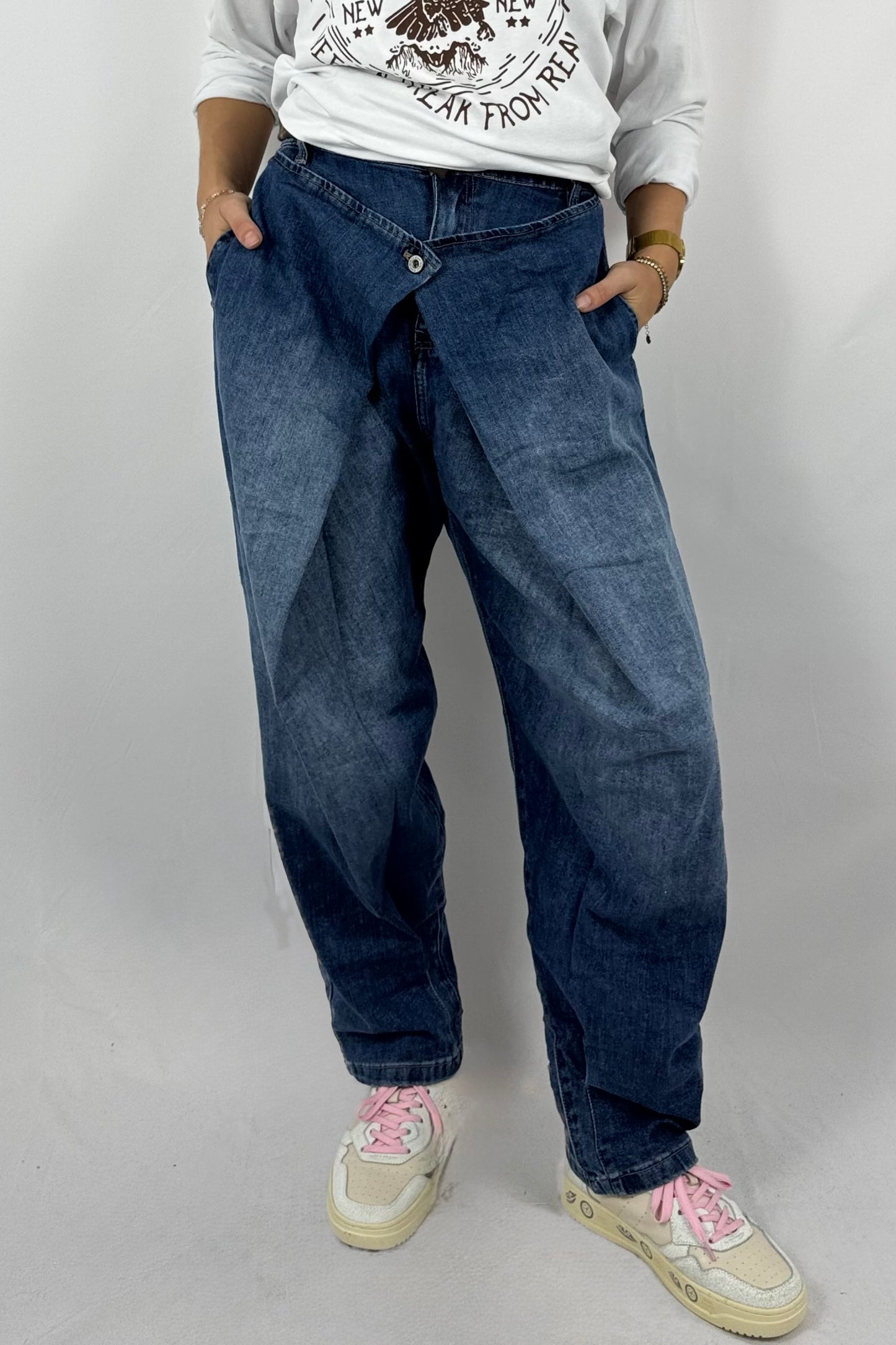 Damen Jeans – Slim Fit mit Used-Waschung