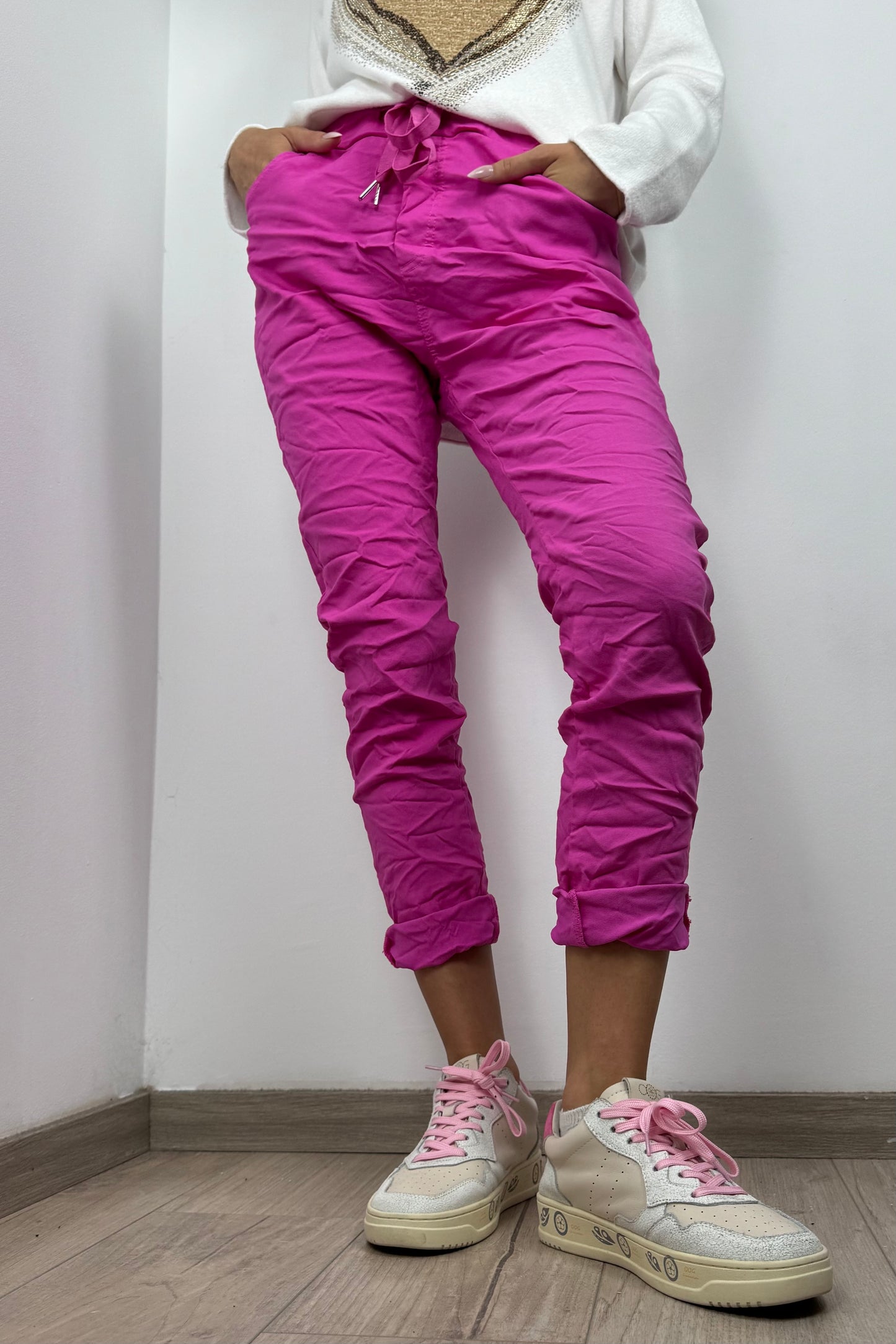 Damen Hose mit Kordelzug – Einheitsgröße 36-42