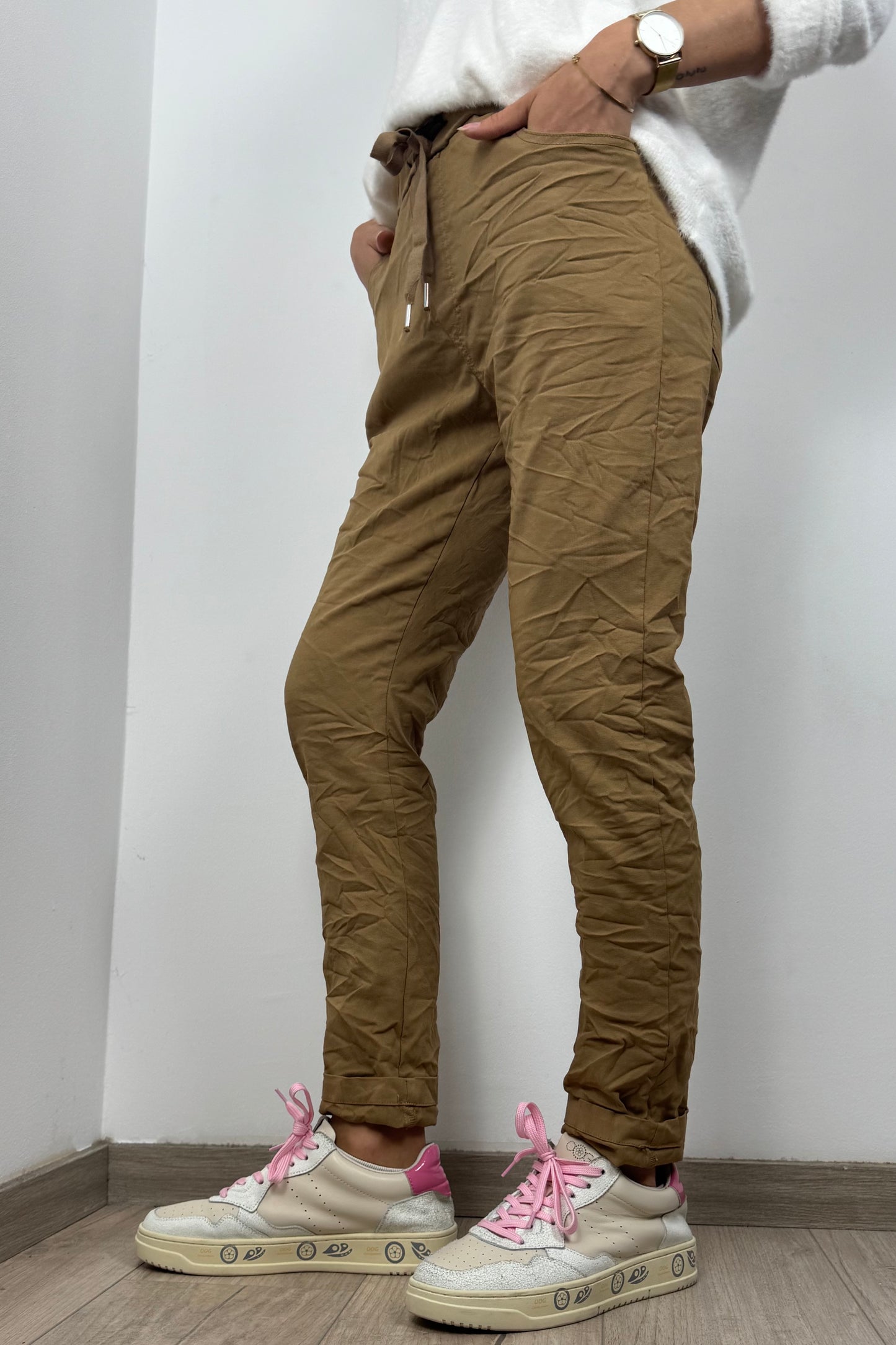 Damen Hose mit Kordelzug – Einheitsgröße 36-42