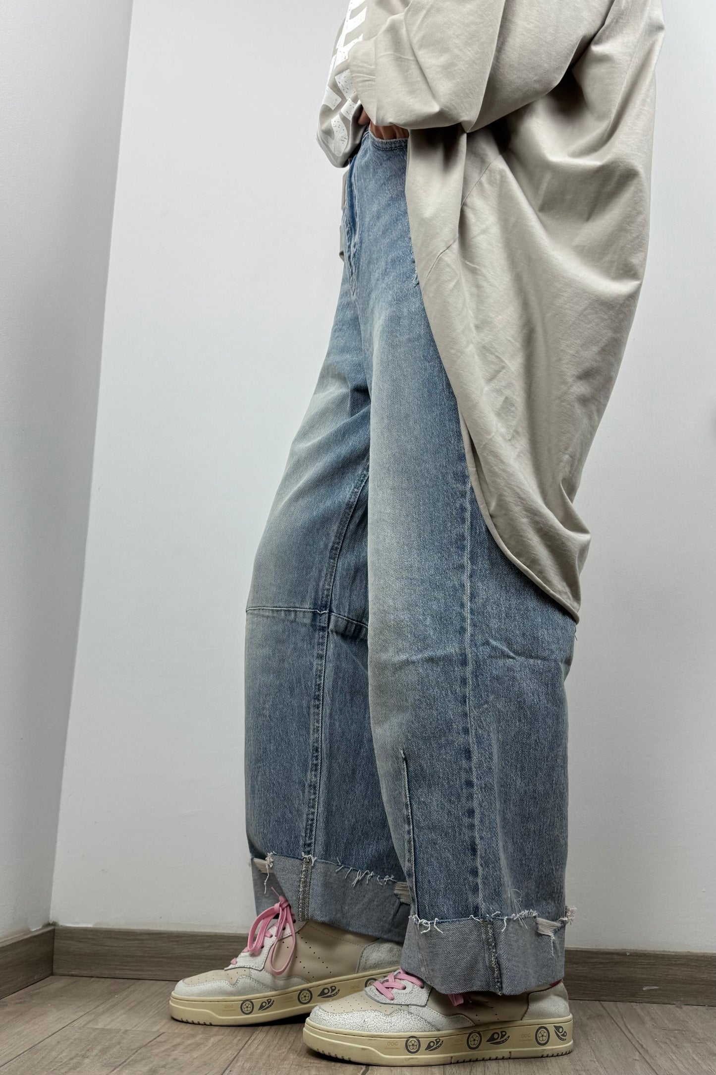 Denim Jeans mit Used-Details