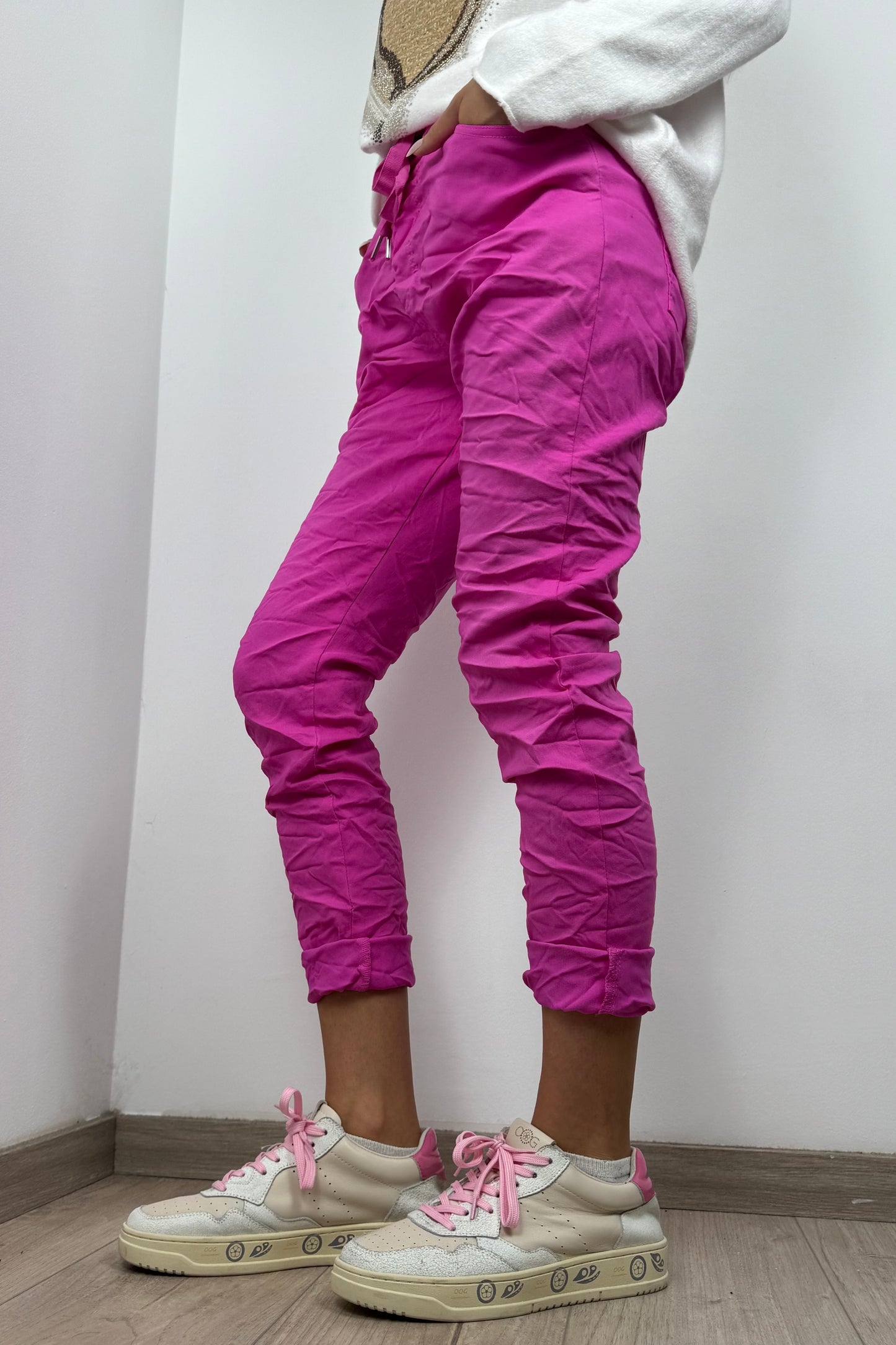 Damen Hose mit Kordelzug – Einheitsgröße 36-42