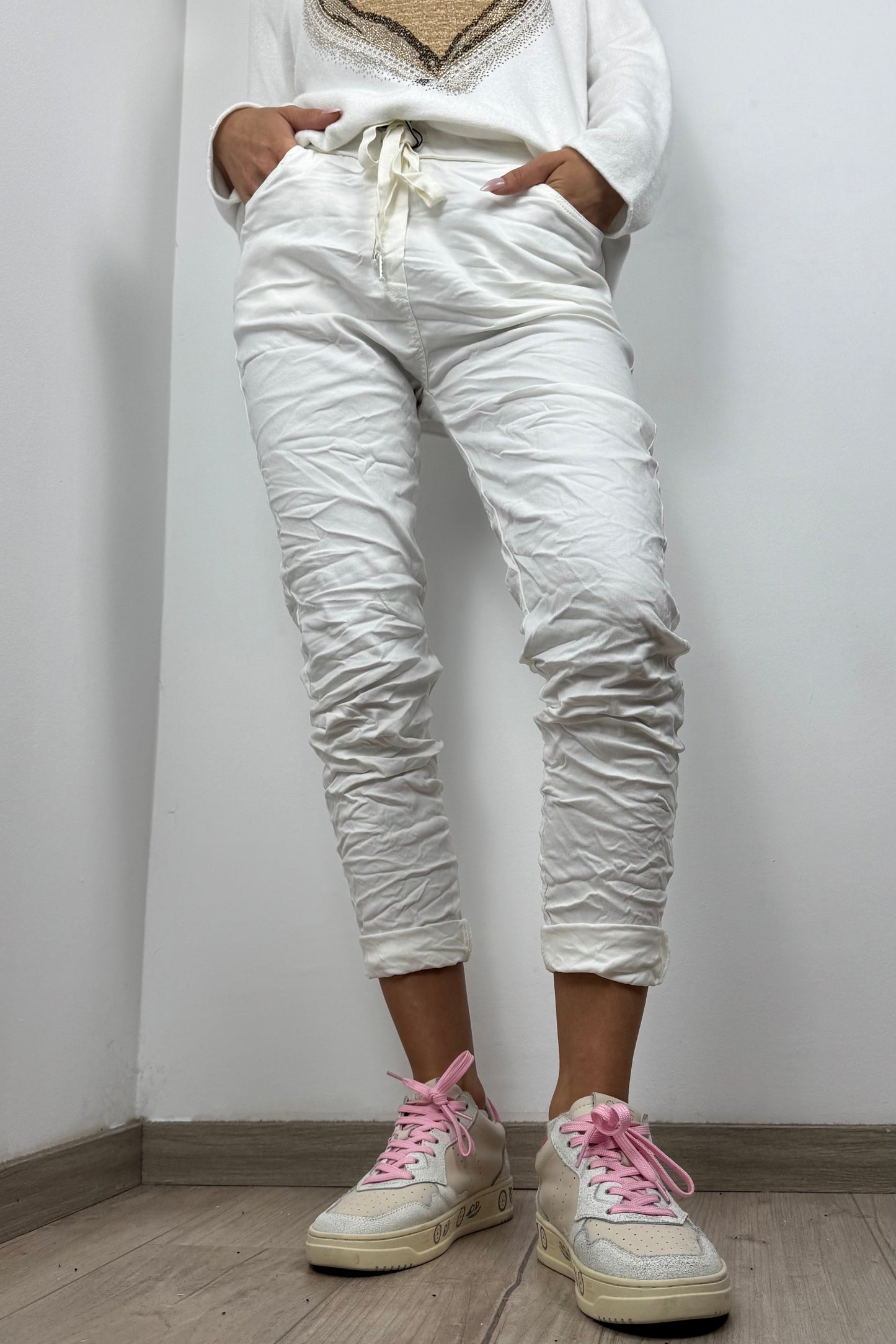 Damen Hose mit Kordelzug – Einheitsgröße 36-42