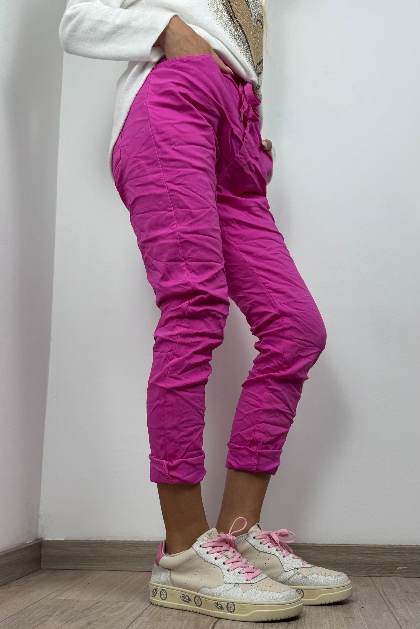 Damen Hose mit Kordelzug – Einheitsgröße 36-42