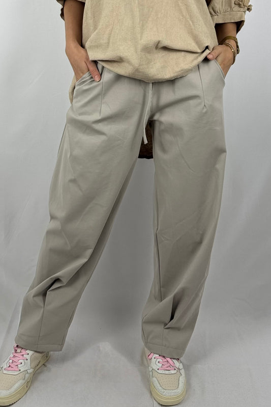 Paperbag-Hose in Rosa – Komfort trifft Eleganz-Mud