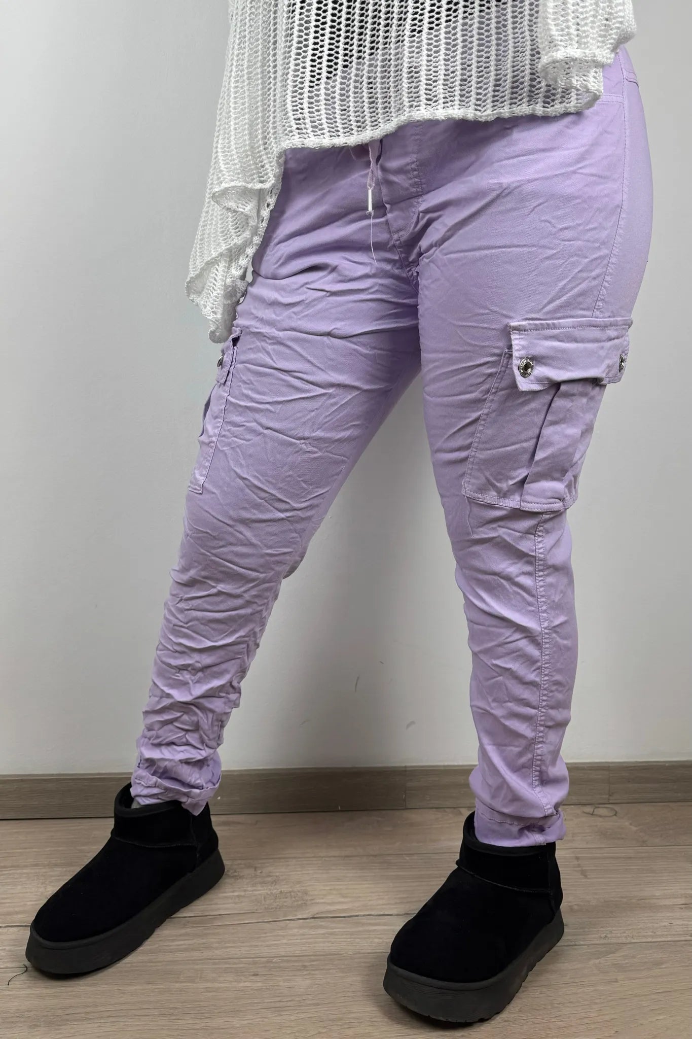Slim Fit Damen-Cargohose – figurbetonter Schnitt