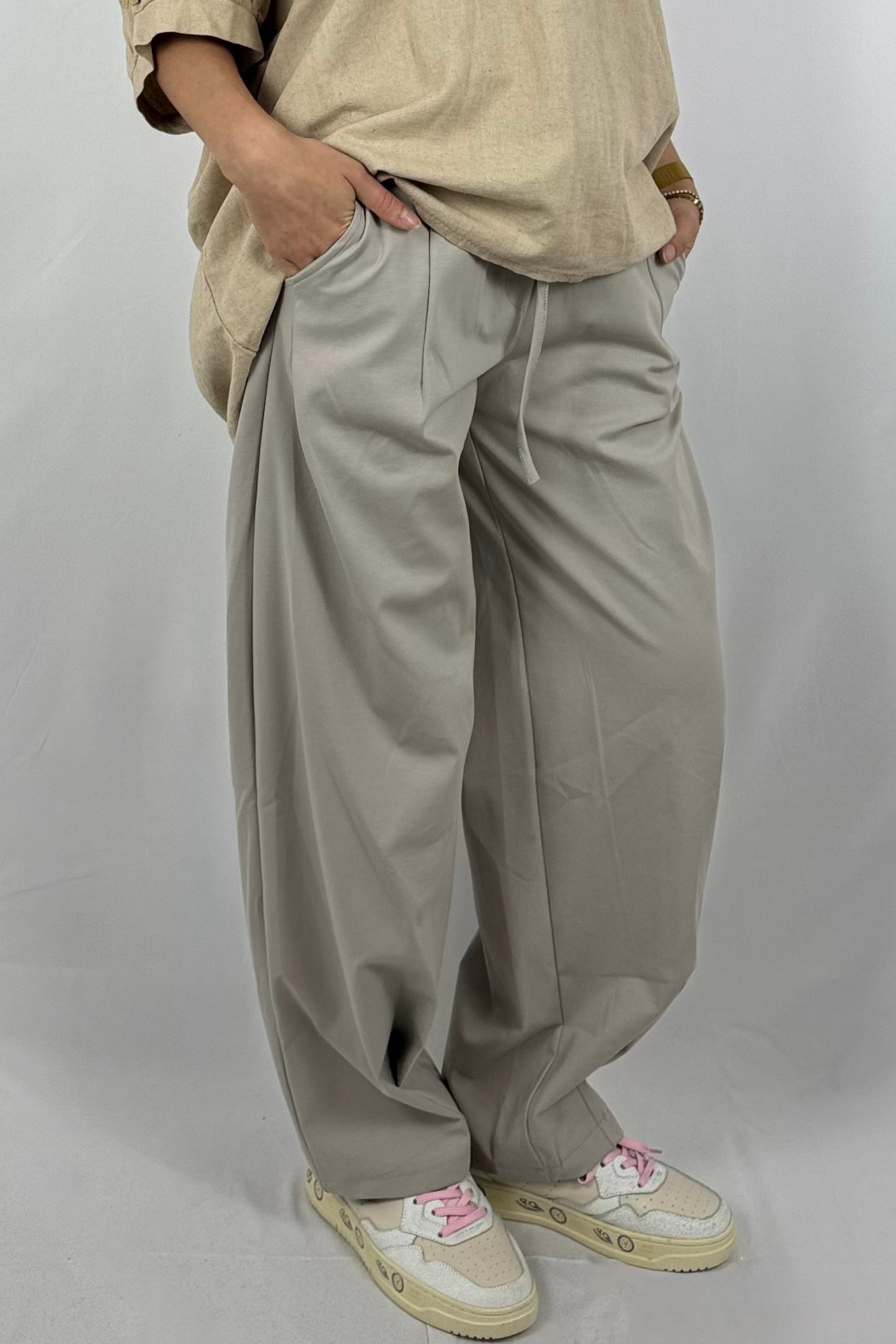 Paperbag-Hose in Rosa – Komfort trifft Eleganz-Mud