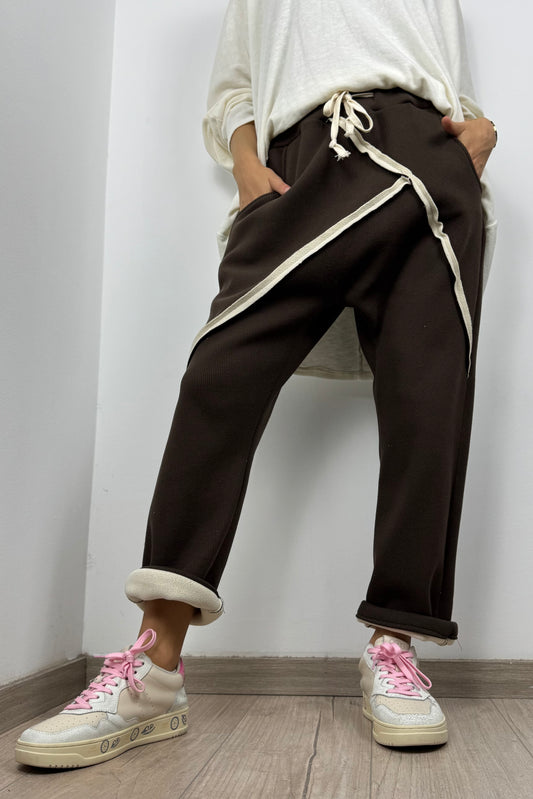 Jogpants mit Kordelzug –Choco