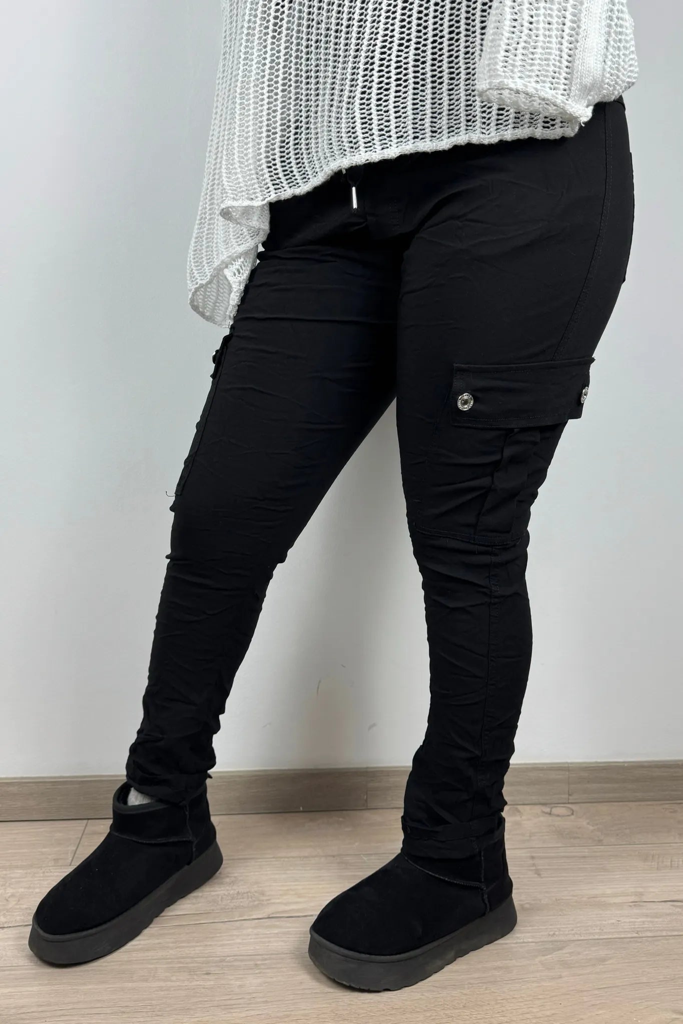 Slim Fit Damen-Cargohose – figurbetonter Schnitt