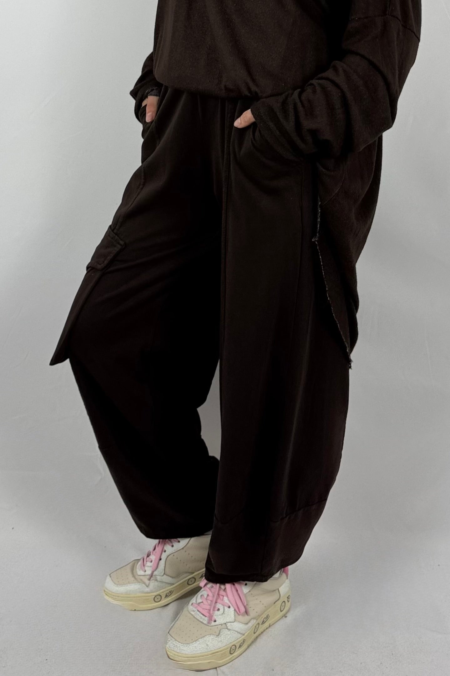 Damen Cargo-Hose – lässiger Freizeitlook-Coffee