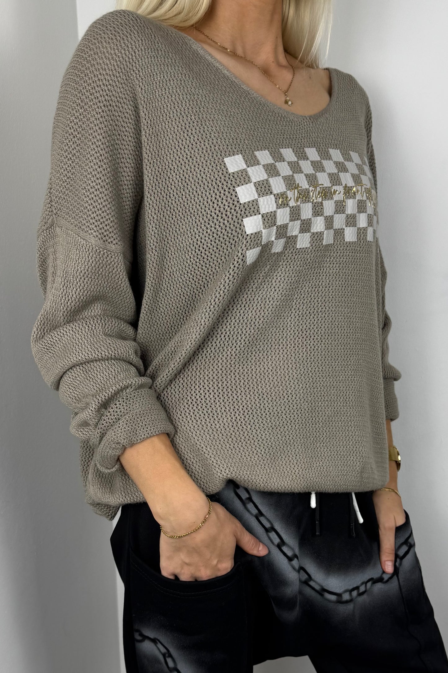 Shirt mit Karomuster-Print –Mud