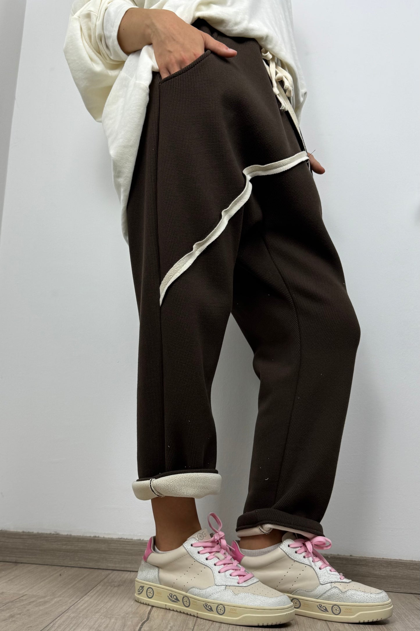 Jogpants mit Kordelzug –Choco