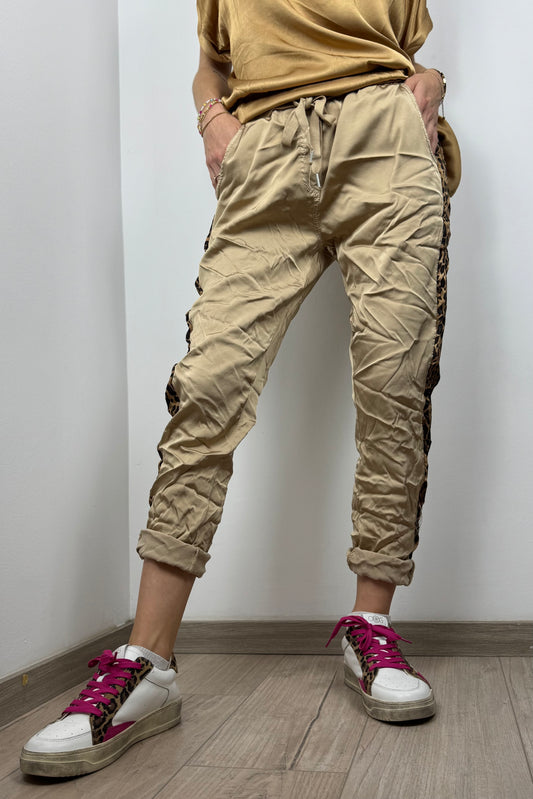Jogger mit Leoparden-Detail – Einheitsgröße
