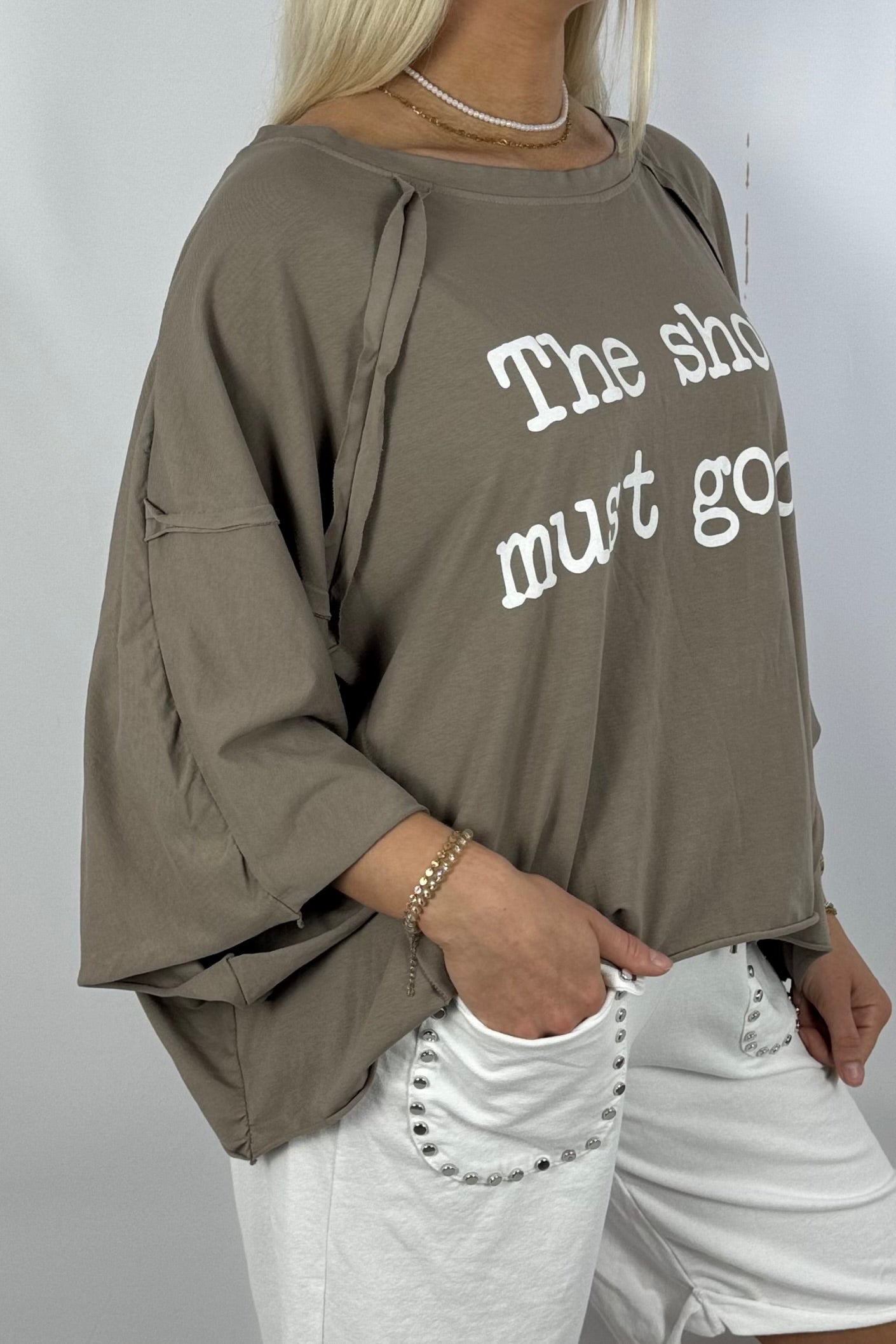 Oversize-Shirt „The show must go on“-Mud