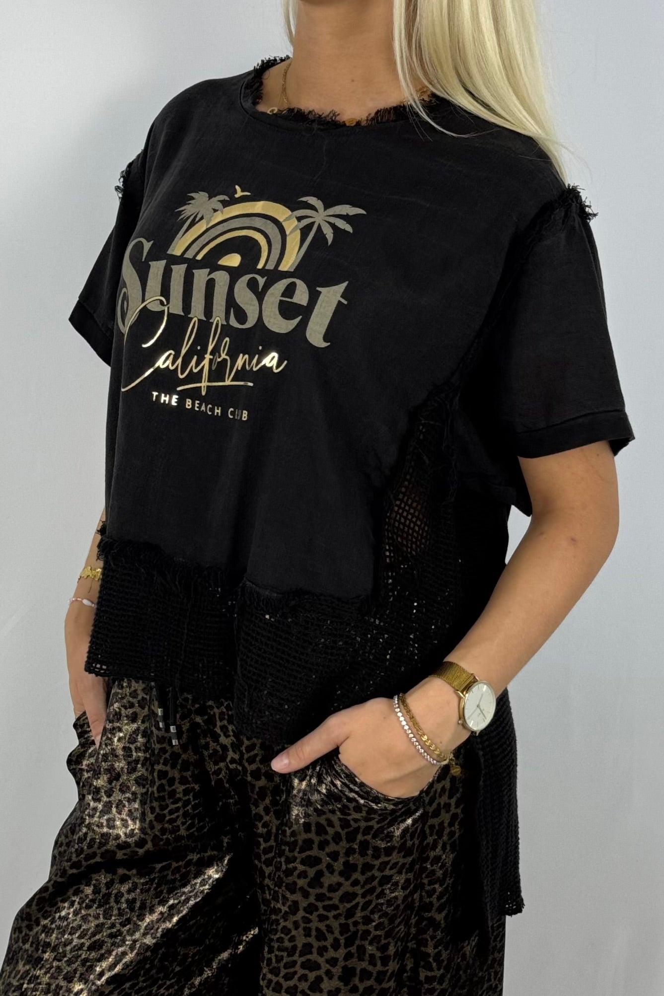 Shirt „Sunset California“ –Schwarz