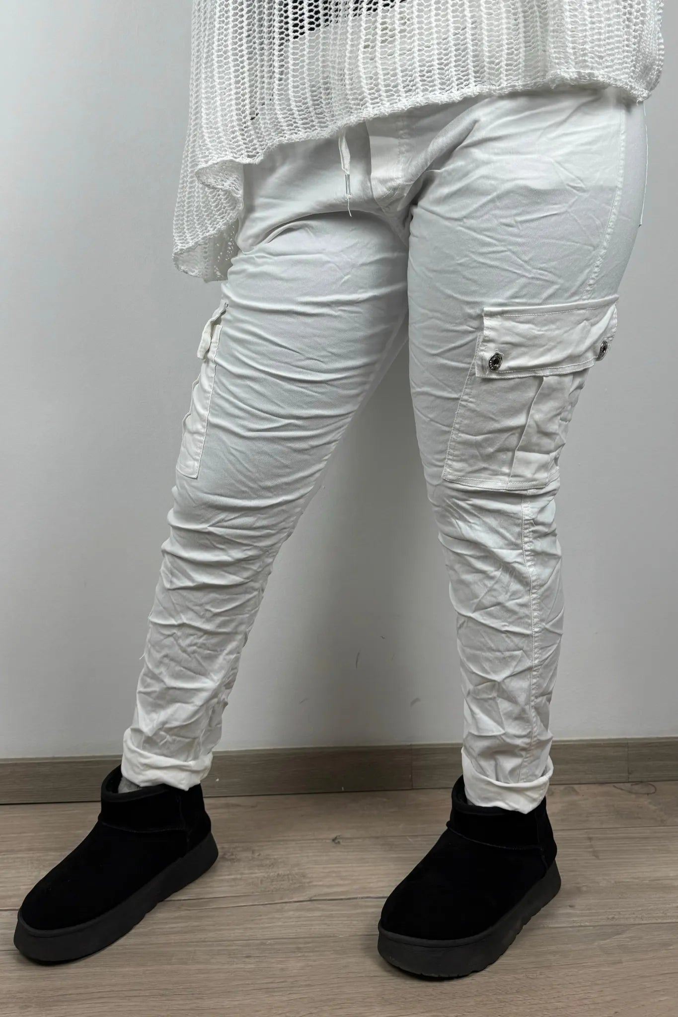Slim Fit Damen-Cargohose – figurbetonter Schnitt