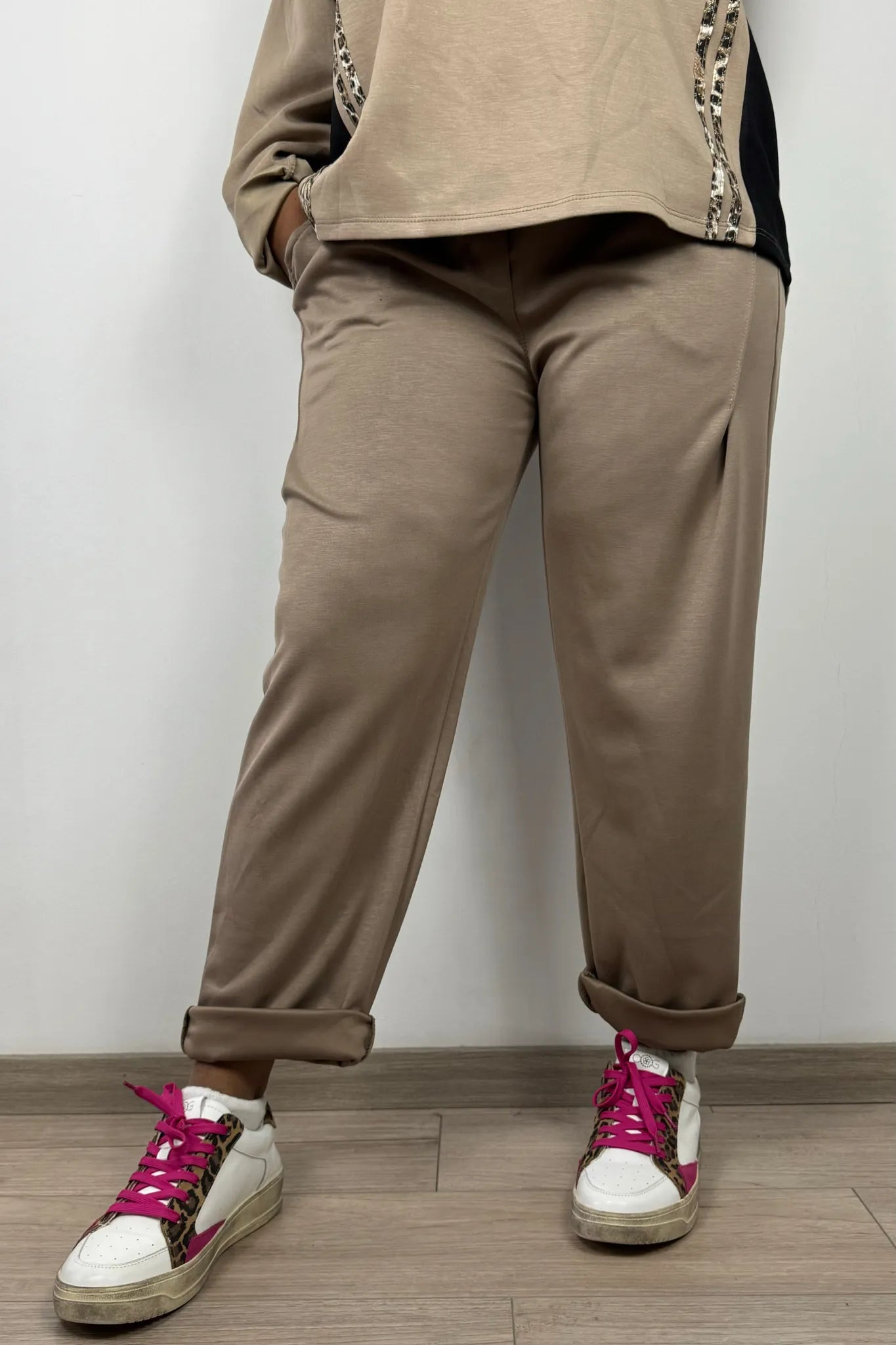 Paperbag-Hose mit Gürtel – Elegant & mit Utility-Taschen-Mud