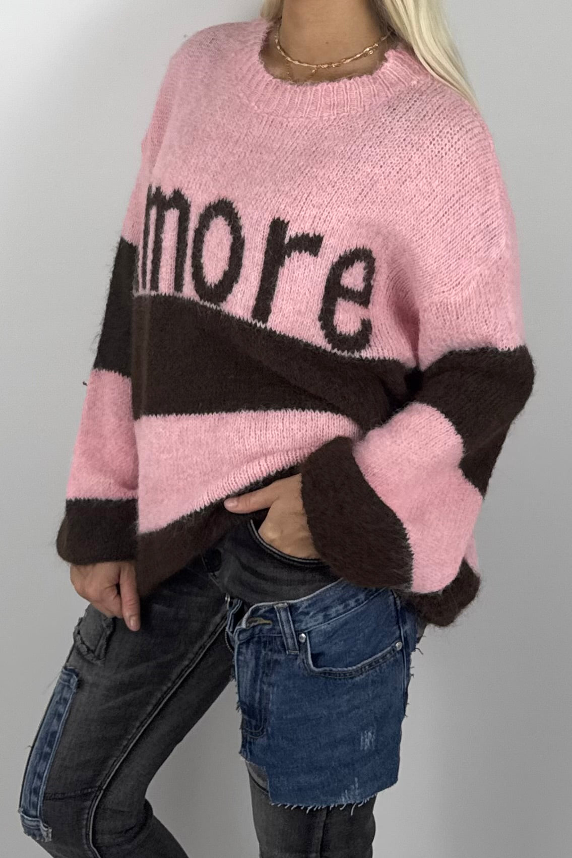 Damen Strickpullover „Amore“ –Rosa