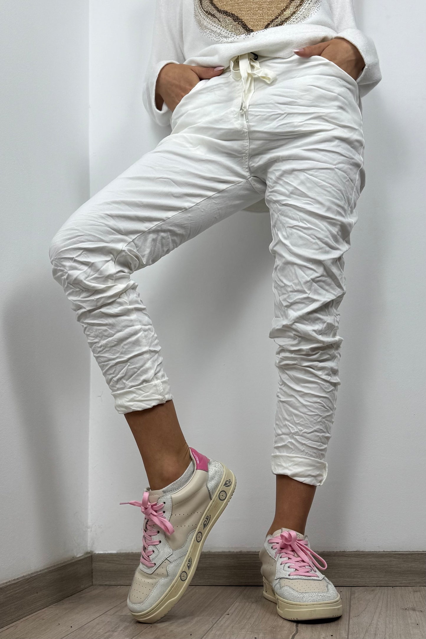 Damen Hose mit Kordelzug – Einheitsgröße 36-42