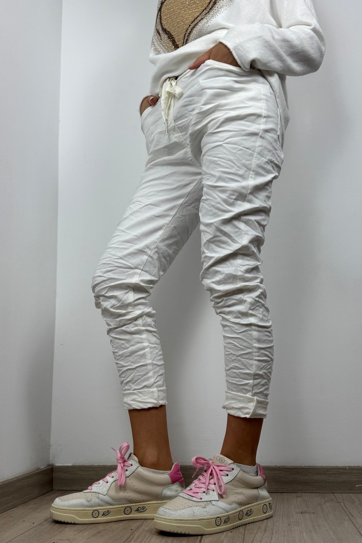 Damen Hose mit Kordelzug – Einheitsgröße 36-42