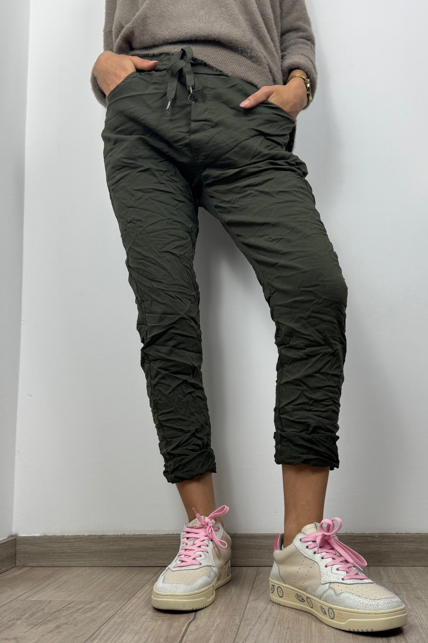Damen Hose mit Kordelzug – Einheitsgröße 36-42