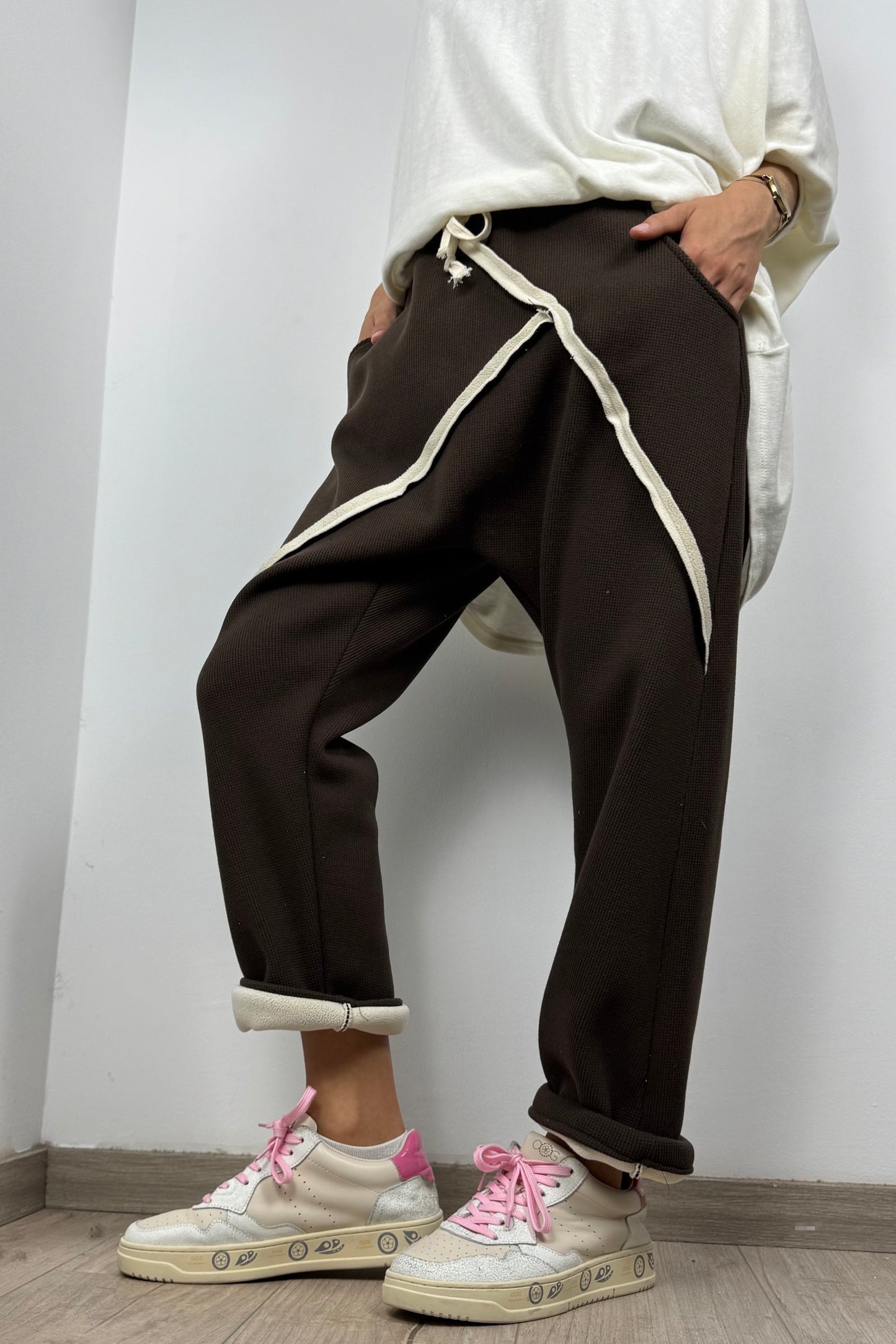 Jogpants mit Kordelzug –Choco