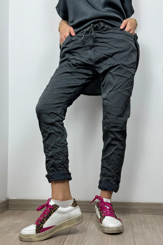 Shiny Damenhose mit elastischem Bund – Einheitsgröße