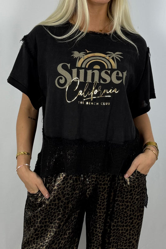 Shirt „Sunset California“ –Schwarz