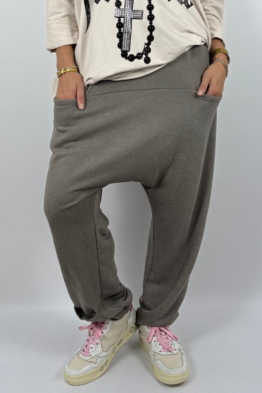 Lässige Baggy-Hose mit Taschen – Mud