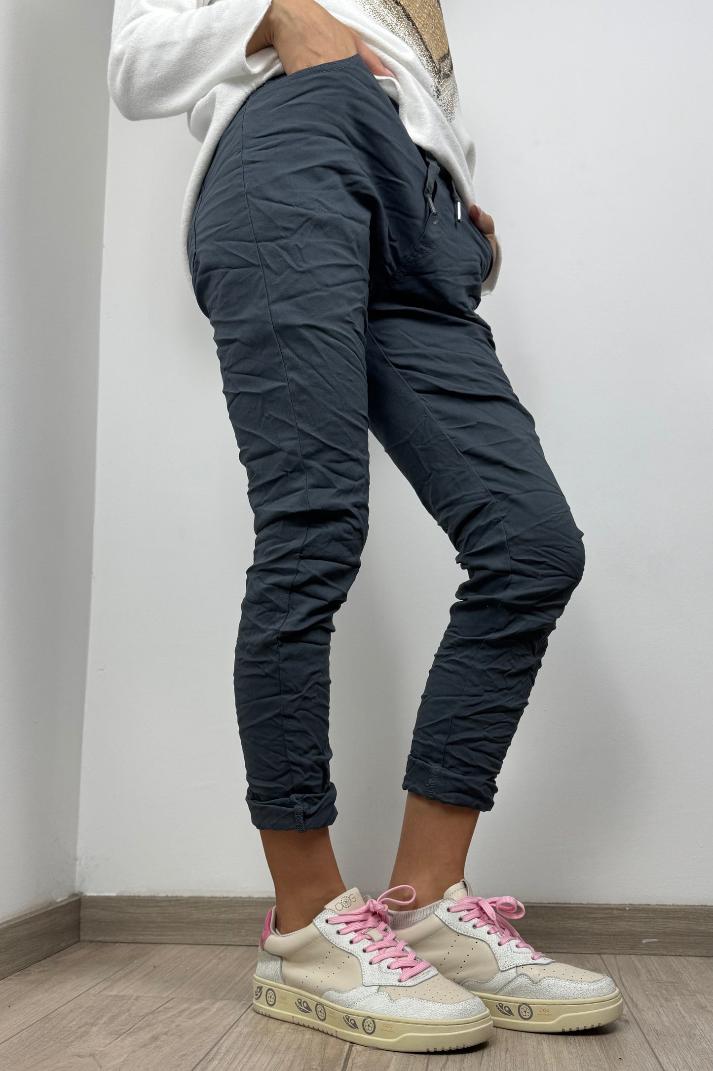 Damen Hose mit Kordelzug – Einheitsgröße 36-42