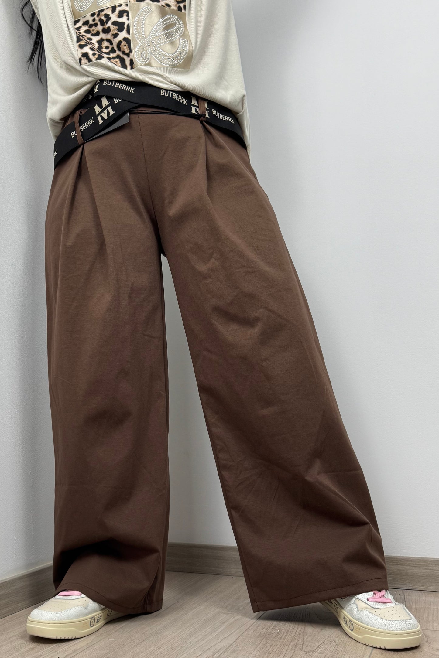 Trendige Culotte mit elastischem Bund und Logo-Bändern