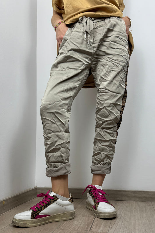Jogger mit Leoparden-Detail – Einheitsgröße