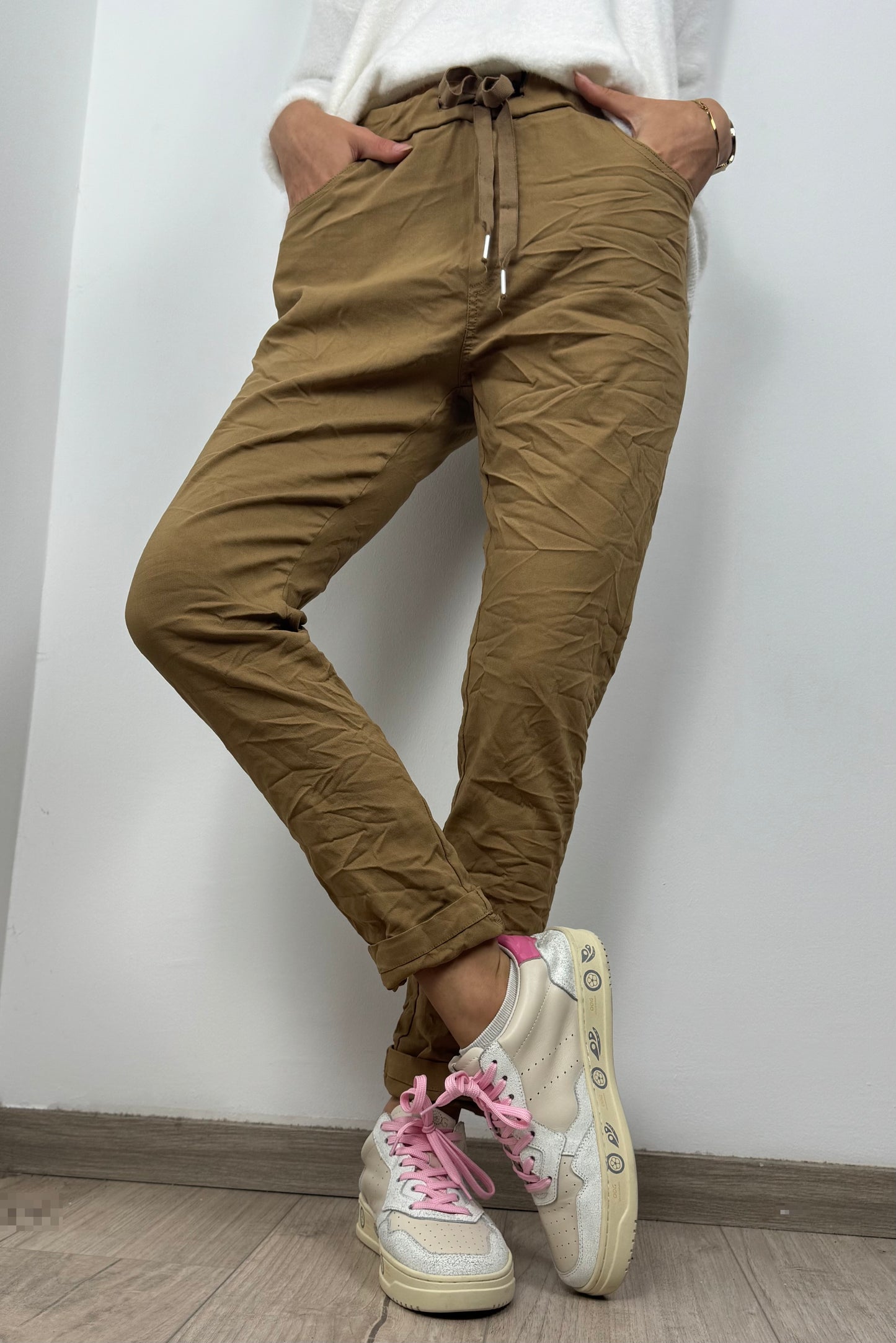 Damen Hose mit Kordelzug – Einheitsgröße 36-42