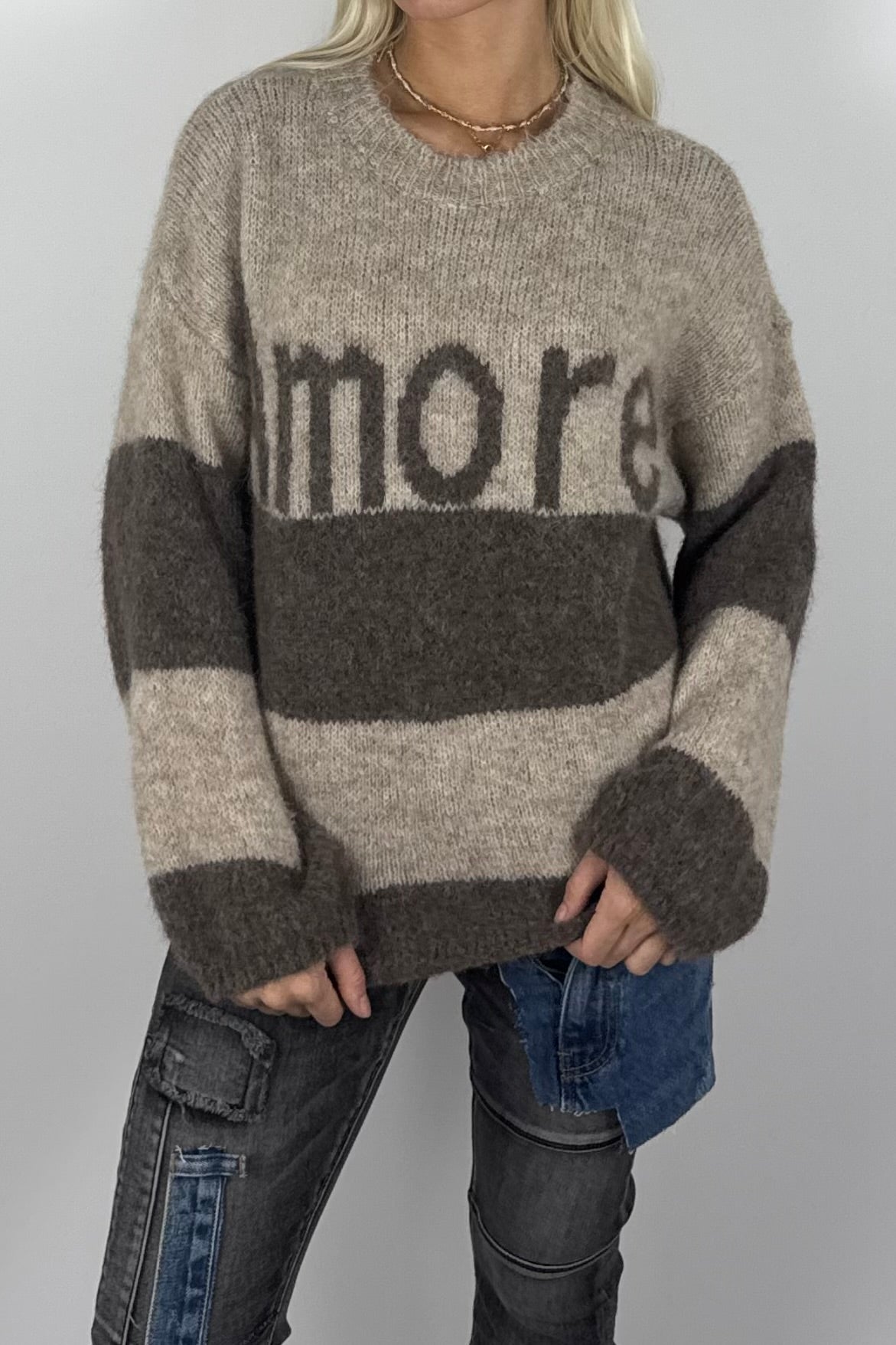 Damen Strickpullover „Amore“ – Mud