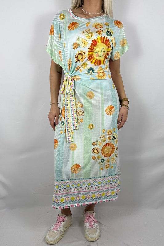 Kleid mit Print Mix – Lockerer Sommer Style