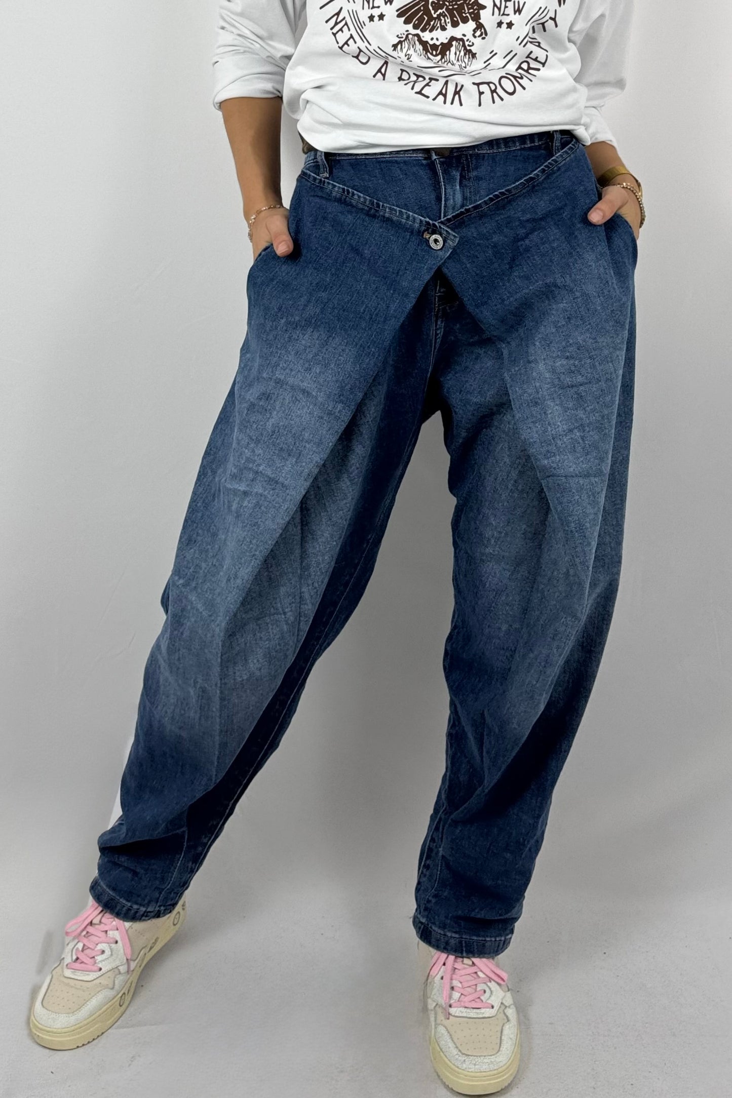 Damen Jeans – Slim Fit mit Used-Waschung