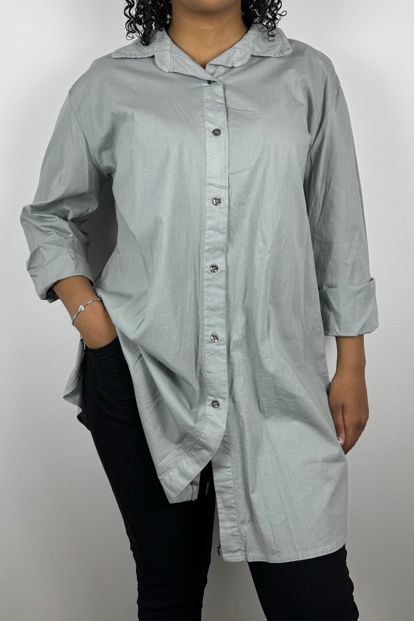 Damenbluse im Oversize-Look – luftig & modern