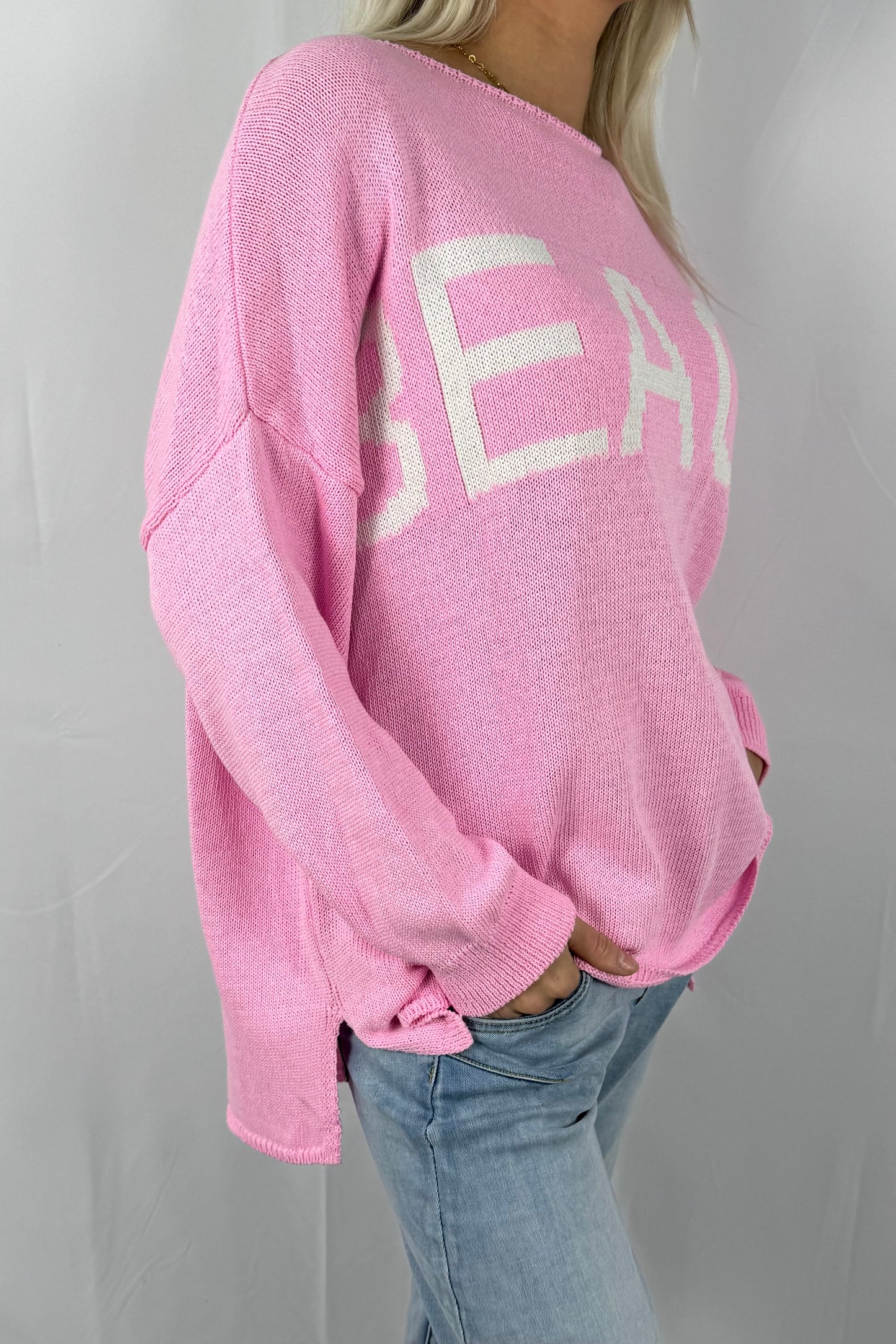 Damen Strickpullover „BEACH“ –Rosa