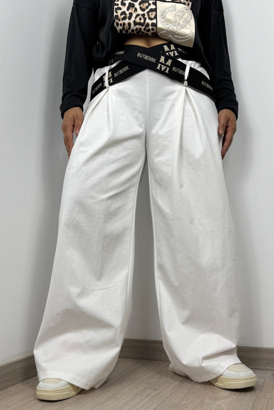 Trendige Culotte mit elastischem Bund und Logo-Bändern