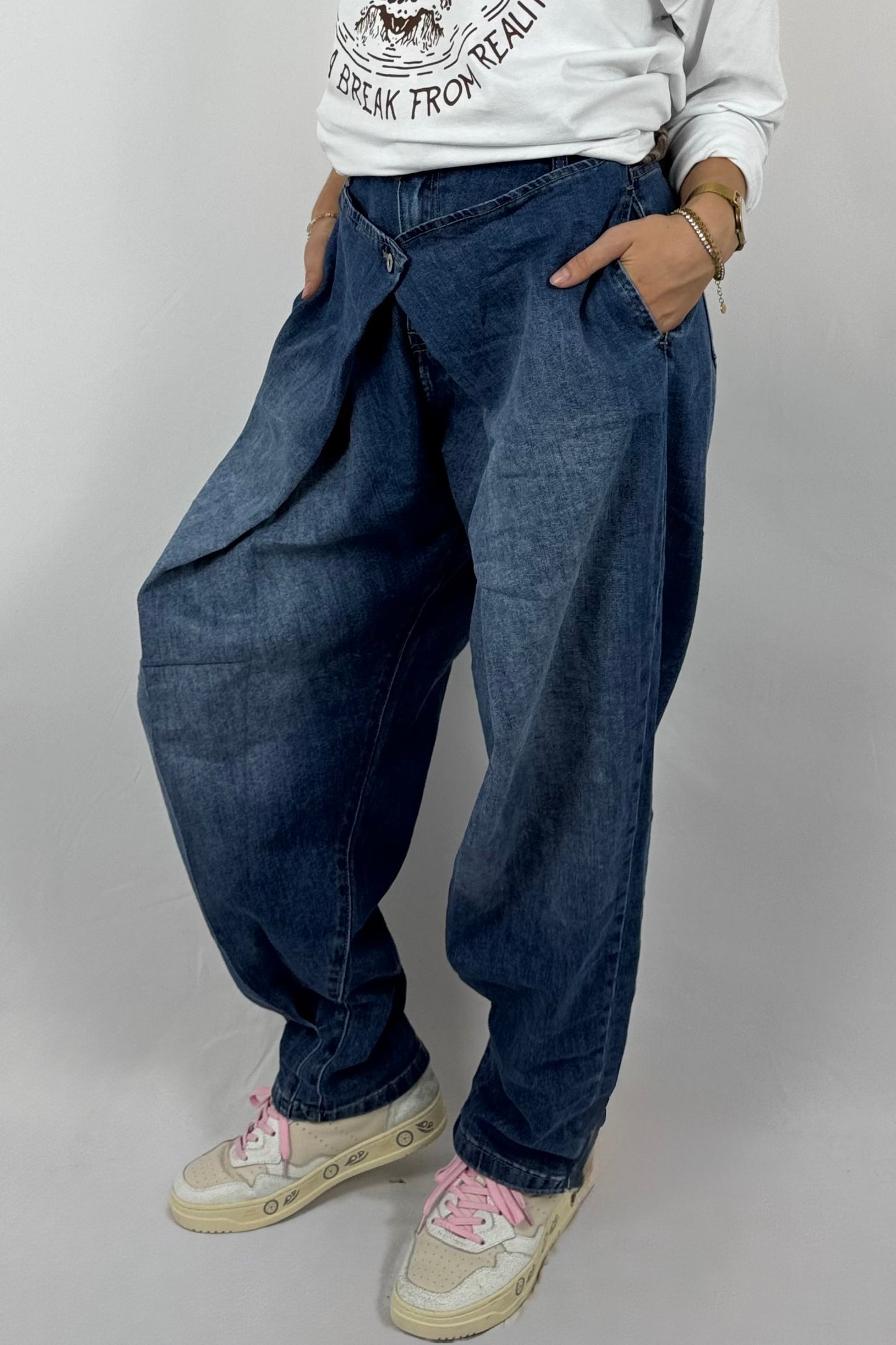 Damen Jeans – Slim Fit mit Used-Waschung