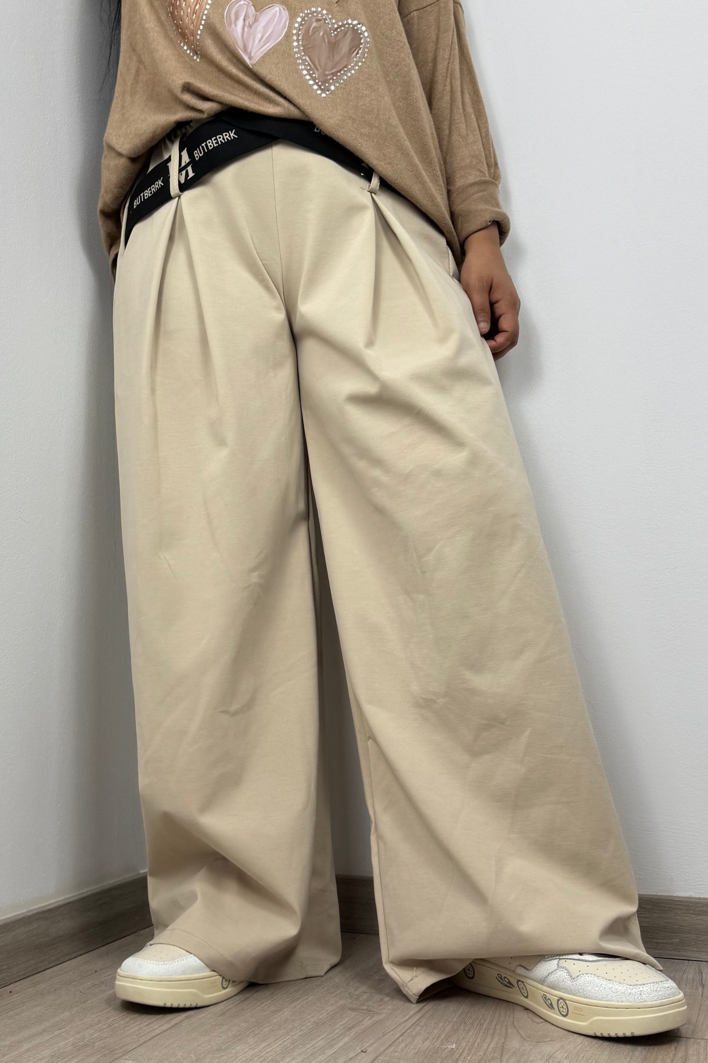 Trendige Culotte mit elastischem Bund und Logo-Bändern